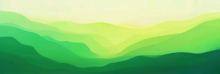 Abstract Green Landscape