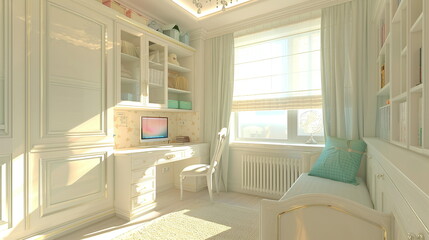 living room with a window