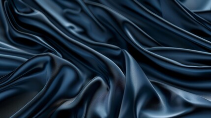 Fototapeta premium Abstract Blue Fabric Drape Background
