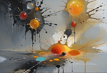 abstract background with blots