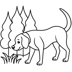 Dog breeds coloring pages