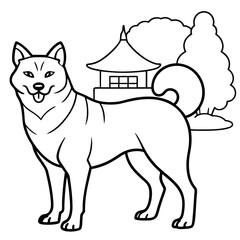 Dog breeds coloring pages
