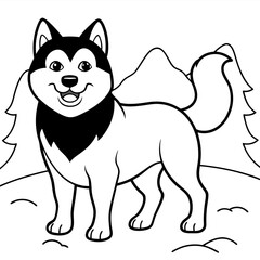 Dog breeds coloring pages