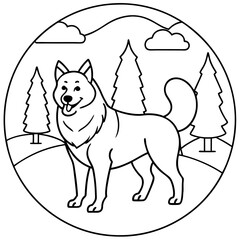 Dog breeds coloring pages