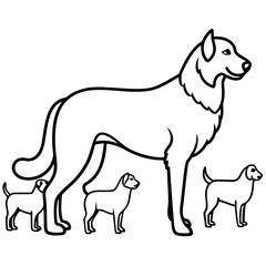 Dog breeds coloring pages
