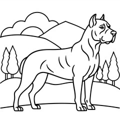 Dog breeds coloring pages