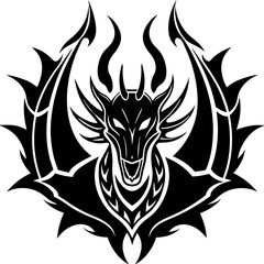 logo-dragon-surrounded-by-black-flames 