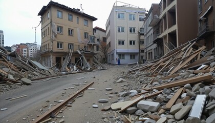 Fototapeta premium Urban Decay and Environmental Hazards in the City