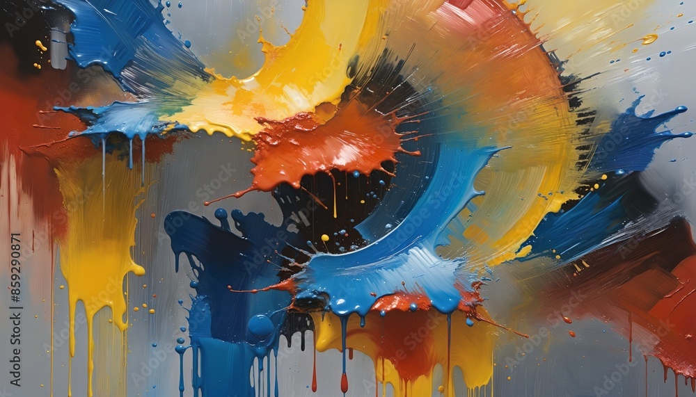 Poster exploring the vibrant spectrum of artistic expression