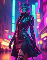 サイバーパンクな世界で生きる猫なエージェント
