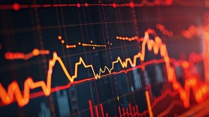 Fototapeta premium market chart