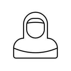 Muslimah vector icon