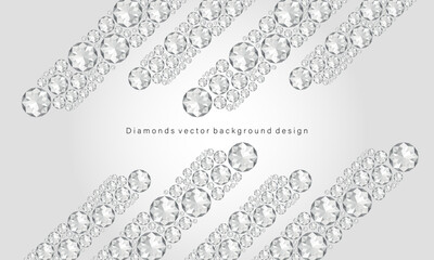 Diamonds vector background design.
