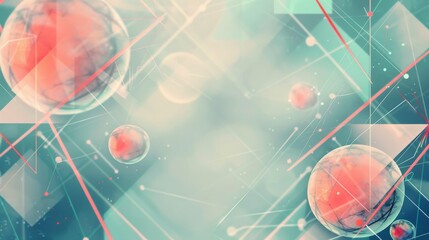 Abstract Geometric Background with Spheres