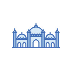 Badshahi mosque vector icon