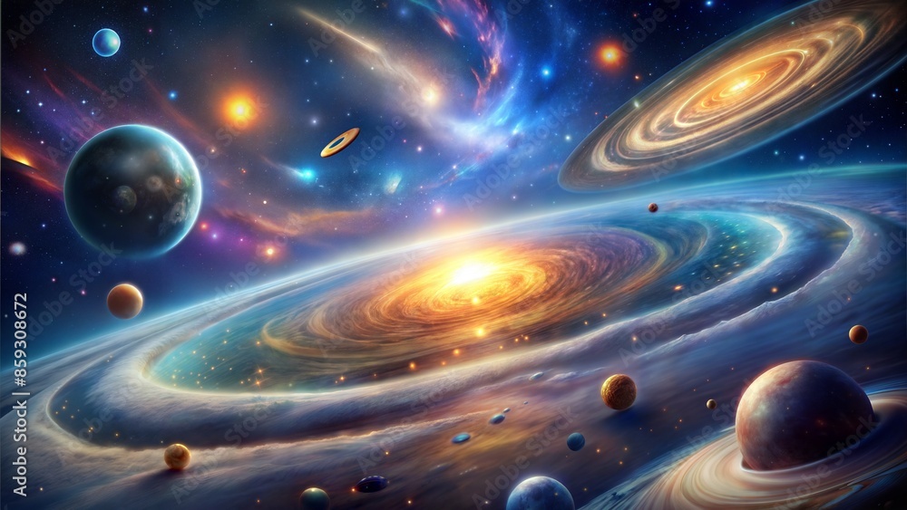 Canvas Prints galaxy in the universe.
