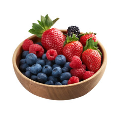 Obraz premium Fresh berries, transparent background