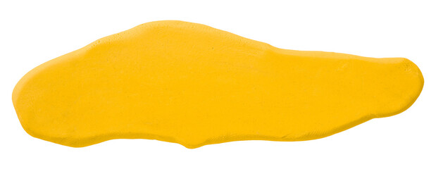 Plasticine is a yellow brush isolated on a transparent background.