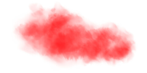 Fog or smoke. Red smog clouds on floor, isolated transparent special effect. Morning fog over land or water surface, magic haze. PNG.
