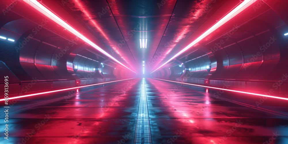 Poster futuristic sci-fi background. created with generative ai technology.