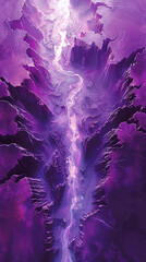 Abstract Purple Canyon Landscape.