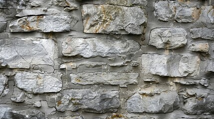 Obraz premium Gray stone wall with grunge and old stains