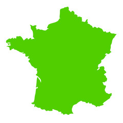 Obraz premium Clip art of map of France.
