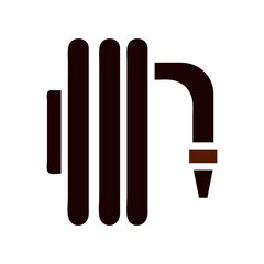 agriculture icon solid brown summer