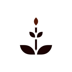 agriculture icon solid brown summer