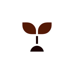 agriculture icon solid brown summer