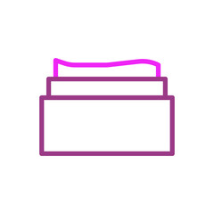 Beauty cloth icon duocolor pink