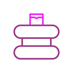 Beauty cloth icon duocolor pink