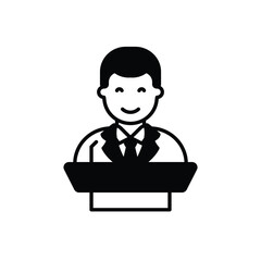 Politician vector icon