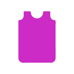 Beauty cloth icon solid color pink