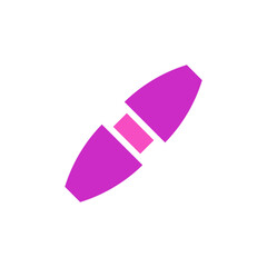 Beauty cloth icon solid color pink