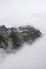 The panorama of the Appenzell Alps, Switzerland