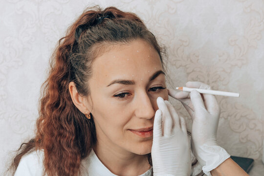 detailed marking on the client s face highlight the expertise required in beauty therapies