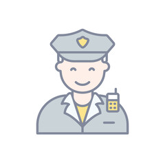 Police Men vector icon