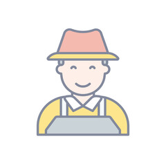 Gardener vector icon