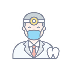 Dentist vector icon