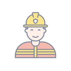 Firemen vector icon