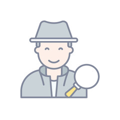 Detective vector icon