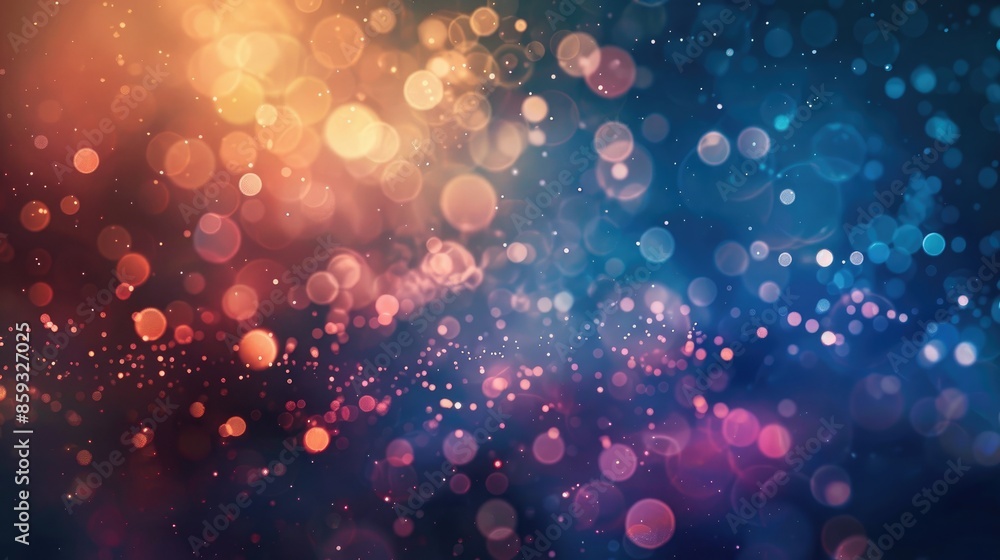 Poster bokeh background abstraction