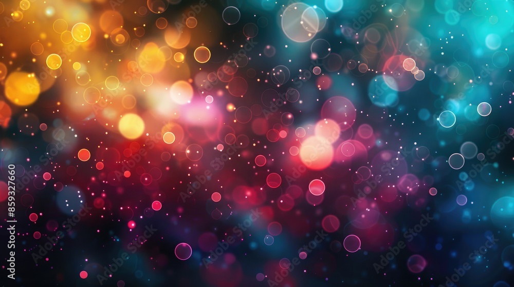 Poster bokeh background abstraction