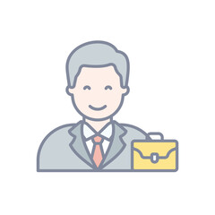 Businessman vector icon