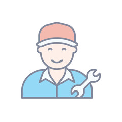 Mechanic vector icon