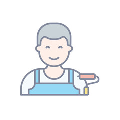 Painter vector icon