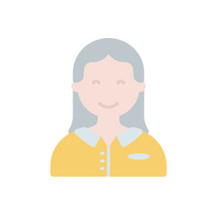 Waitress vector icon