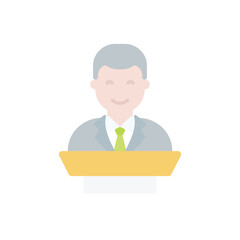 Politician vector icon