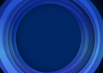 ダークな青の円形イメージ背景